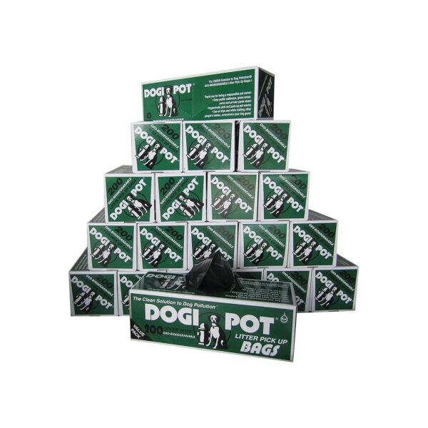 Dog Poop Bag Rolls for Easy Cleanup - 200 Bags per Roll with Heavy Duty Construction