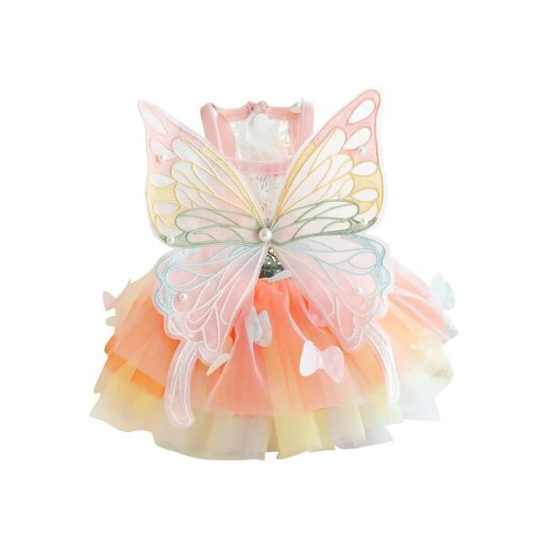 Dog Princess Dress for Small Dogs Lolita Clothes Butterfly Costume Pet Girl Cute Outfit