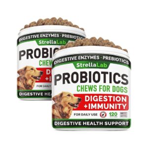 Dog Probiotics and Fiber for Gut Health, Digestion, and Allergy Relief