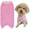 Dog Protective Suit for Post Surgery Recovery with Comfortable Cotton Fabric