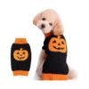 Dog Pumpkin Sweater Pet Holiday Party Costume for Small to Large Dogs Jumpers