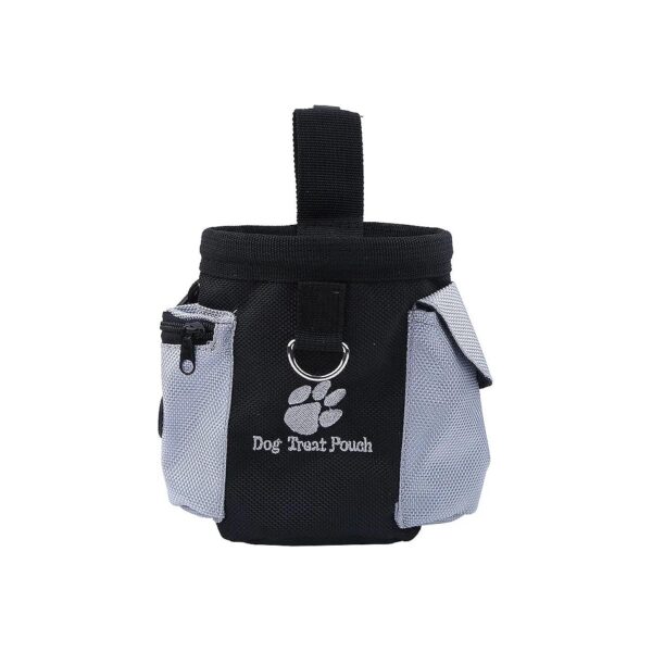 Dog Puppy Training Bag with Elasticized Pockets and Adjustable Belt for a Secure Fit