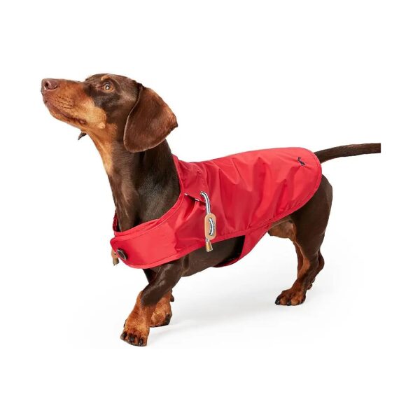 Dog Raincoat for Large Breeds Red Colour Water Resistant and Cosy