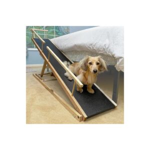 Dog Ramp for High Beds with Low Incline and Adjustable Height for Small Dogs