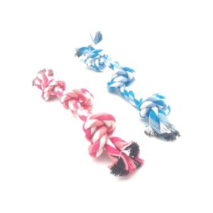 Dog Rope Toy with 3 Knots for Small and Medium Breed Dogs Made from Cotton