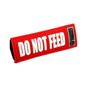 Dog Safety Leash Collar Patch with Pre-Printed Do Not Feed Message