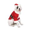 Dog Santa Claus Costume Multicolor Extra Large Jolly Red and White Hat Jacket Belt