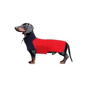 Dog Sausage Coat Waterproof Reversible High Collar Winter Dog Suit Padded Cotton Lining