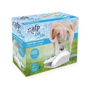 Dog Self-Watering Water Feeder Pedal Design Interactive Fountain Outdoor