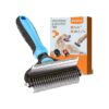 Dog Shedding Brush for Long and Short Haired Dogs with Double Coat