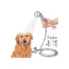 Dog Shower Attachment with Brush for Indoor and Outdoor Pet Bathing and Grooming