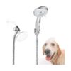 Dog Shower Head Attachment with 3 Way Diverter and 79 Inch Hose for Convenient Washing