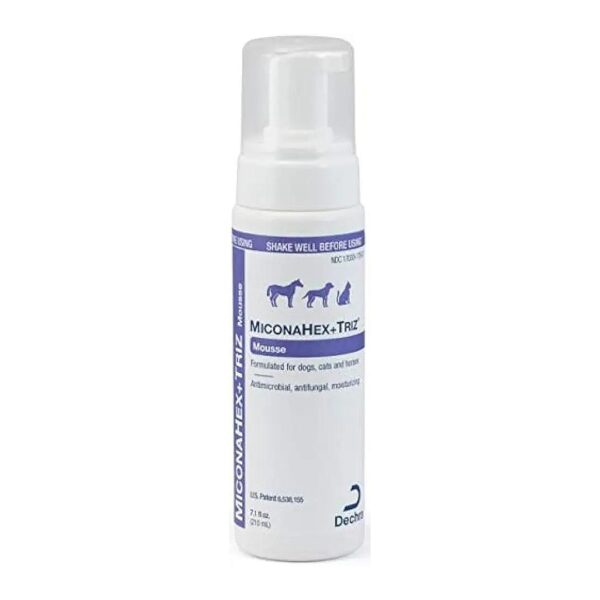 Dog Skin Care Mousse, Antimicrobial and Antifungal, 200ml Liquid Volume