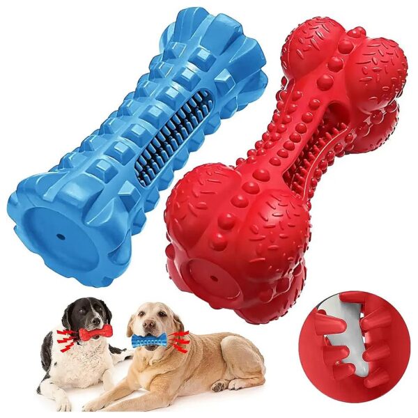 Dog Squeaky Toys for Aggressive Chewers with Soft Rubber Material and Built-In Squeakers