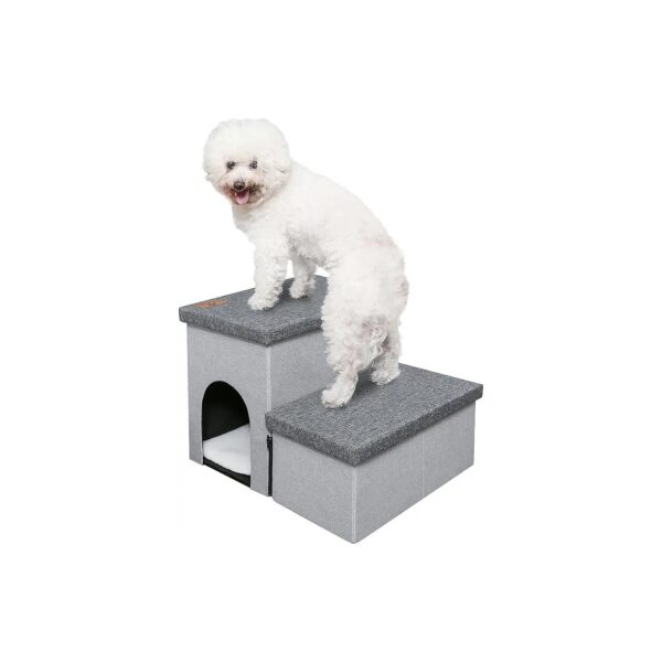 Dog Stairs For Small Dogs Cats And Medium Dogs With Storage And Condo For Comfort