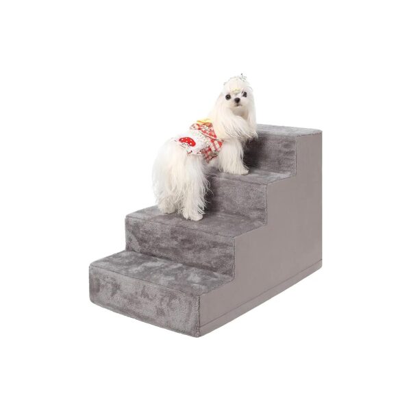 Dog Stairs and Ladder for Small Breeds with Non-Slip Bottom and High-Density Foam