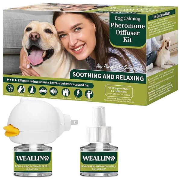 Dog Stress Relief - Calming Diffuser Kit with Pheromones for Up to 60 Days