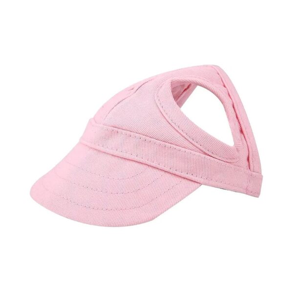 Dog Sun Protection Pet Visor Hat with Soft Cotton Fabric and Adjustable Strap