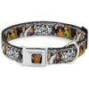 Dog Supply - Medium Collar with SCOOBY DOO Group Pose/Bones Pattern and Buckle Closure