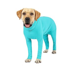 Dog Surgical Recovery Suit for Female Male Puppies Medium Blue for Post-Surgery Care