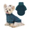 Dog Sweater for Small Dogs Green Teddy Fleece Puppy Clothes Winter Outfit