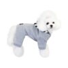 Dog Sweater with Hood Grey Fleece Woolen Soft Warm Winter Coat for Small Medium Dogs