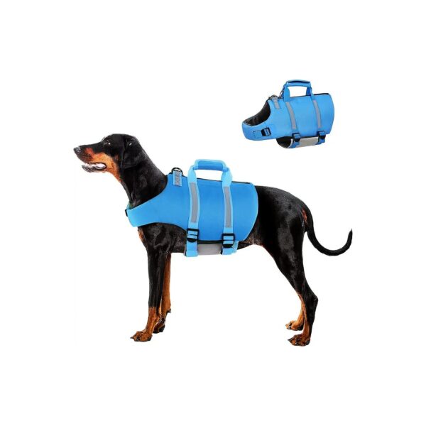 Dog Swimming Vest with High Flotation and Ripstop Fabric for Swimming and Boating Medium