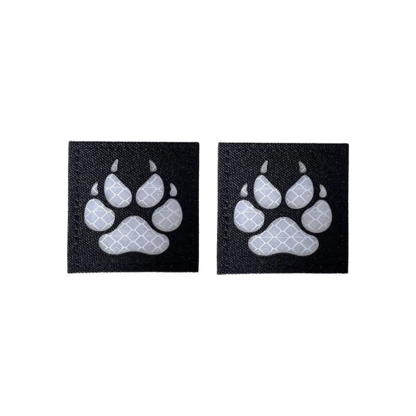 Dog Tactical Patch Black White Embroidered Military Grade Hook Fastener Nylon