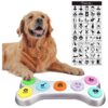 Dog Talk Button Set with 7 Buttons, 50 Training Stickers, and Instruction Manual