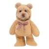 Dog Teddy Bear Costume with Gingham Bow and Artificial Arms for Small to Medium Breeds