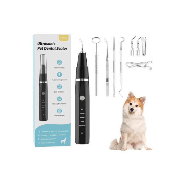 Dog Teeth Cleaning Kit by Ultrasonic Cleaner for Healthy Gums and Teeth