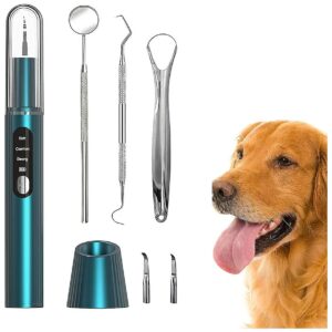 Dog Teeth Plaque Tartar Remover Ultrasonic Dental Scaler Low Noise Electric Cleaner