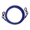 Dog Tie Out Cable for Large Breed Dogs with 20FT Long Blue Aluminum Construction