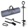 Dog Tie Out Stake for Small to Large Dogs up to 220 Lbs with Easy Installation