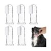 Dog Toothbrush Kit for All Pets with Easy to Use Finger Design and Soft Bristles