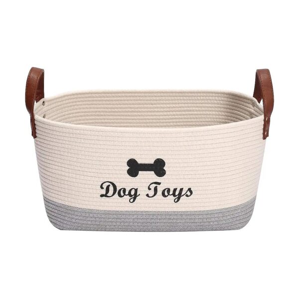 Dog Toy Container for Treats, Leashes, Coats, and More