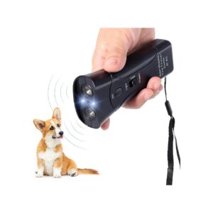 Dog Trainer with Wrist Strap and LED Light for Indoor Outdoor Use