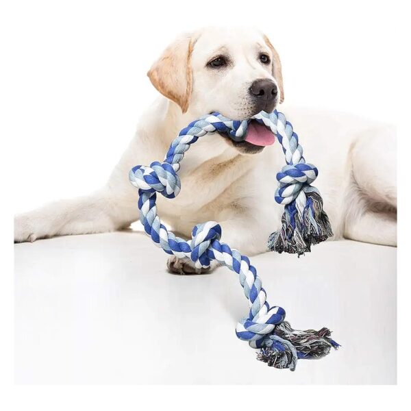 Dog Trainer's Choice Cotton Rope Dog Toy for Large Medium Breeds