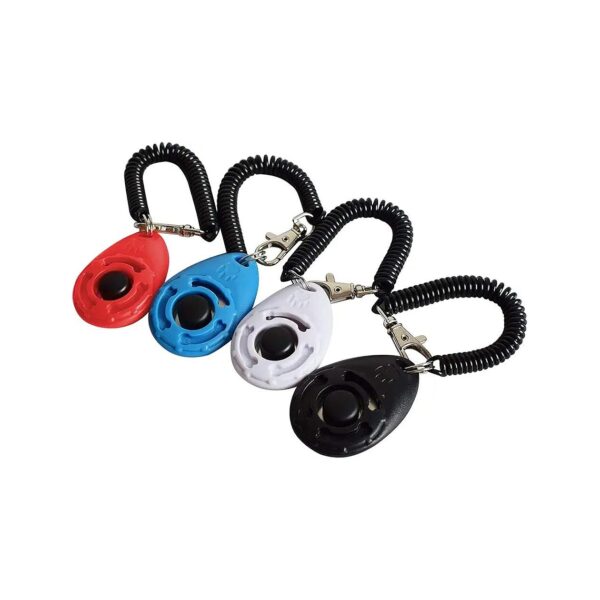 Dog Training Clicker Set with Wrist Strap 4 Colors Easy Use