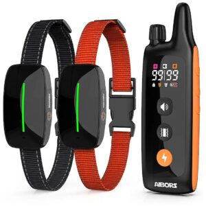 Dog Training Collar for Small to Large Dogs with Adjustable Vibration and Shock Intensity