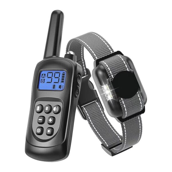 Dog Training Collar with Remote No Shock Vibration for All Breed Sizes and Temperaments