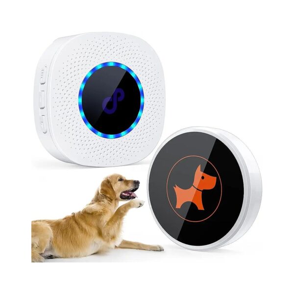 Dog Training Kit with Wireless Dog Doorbell and Receiver with Adjustable Volume