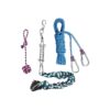 Dog Training Toy with Spring Pole, 2 Cotton Rope Chew Toys, and 16ft Rope