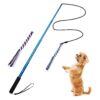 Dog Training and Exercise Aid with Extendable Pole and Replaceable Ropes for Fun Play