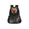 Dog Travel Backpack with Storage Pockets and Safety Belt for Small Dogs