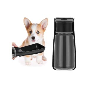 Dog Travel Water Bottle with Convenience Hand Grip and Double Seal Leak Proof 19oz