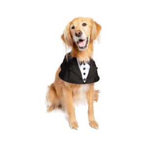 Dog Tuxedo Suit and Bow Tie Costume for Small to Large Pet