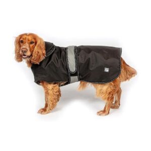 Dog Two-in-one Black Coat for 30cm Pet, 12 Inch Neck Size