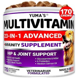 Dog Vitamins and Supplements - Formula for Skin, Heart, and Digestive Health