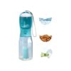 Dog Water Bottle with Food Feeder and Garbage Bag Compartment for Outdoor Adventures